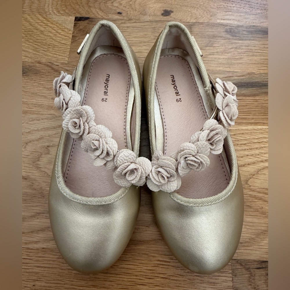 Mayoral Dress Shoes with Floral Detail